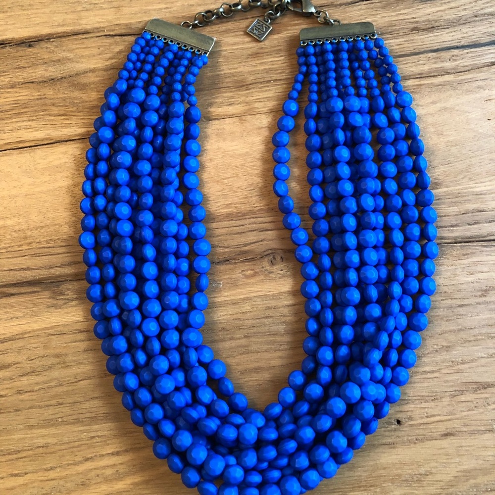 Cobalt Blue Zenzii Statement Necklace-NEW